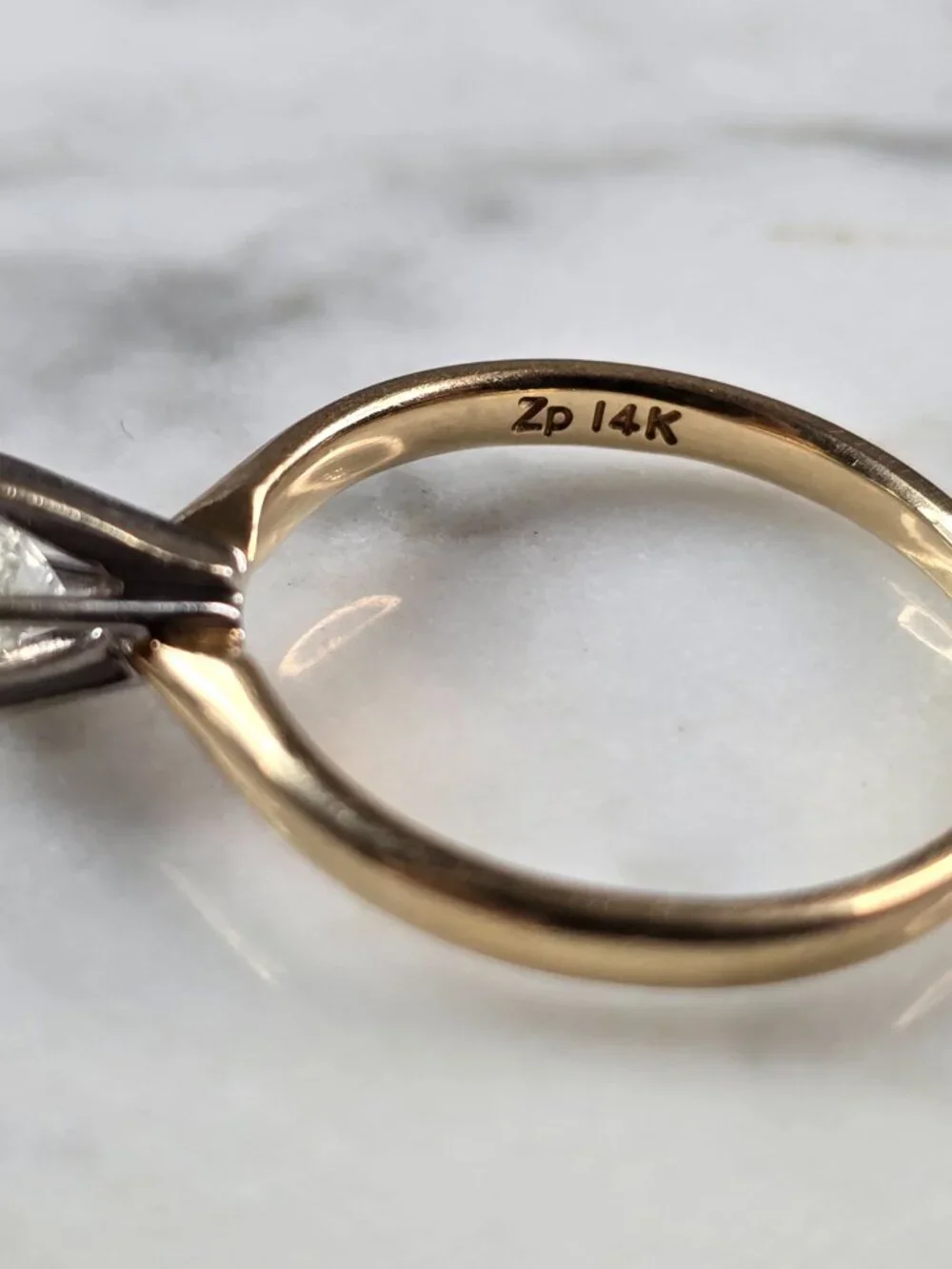 Womens Vintage Estate 14k Gold Diamond Engagement Ring 2.4g #E7928